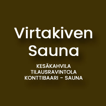 Virtakiven Sauna | kesäkahvila - tilausravintola - kokoustilat -  konttibaari - sauna